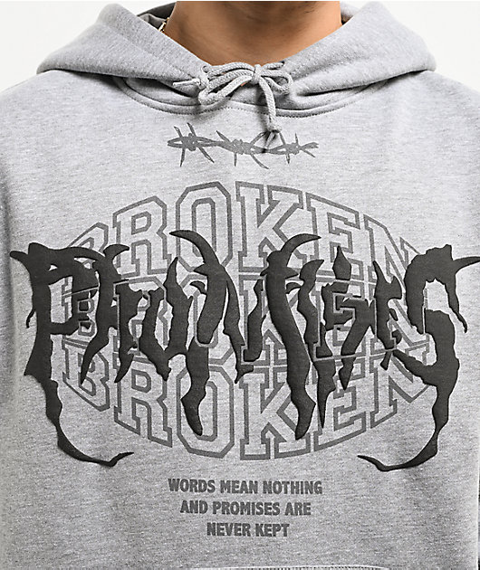 Broken Promises Underworld Grey Hoodie | Zumiez