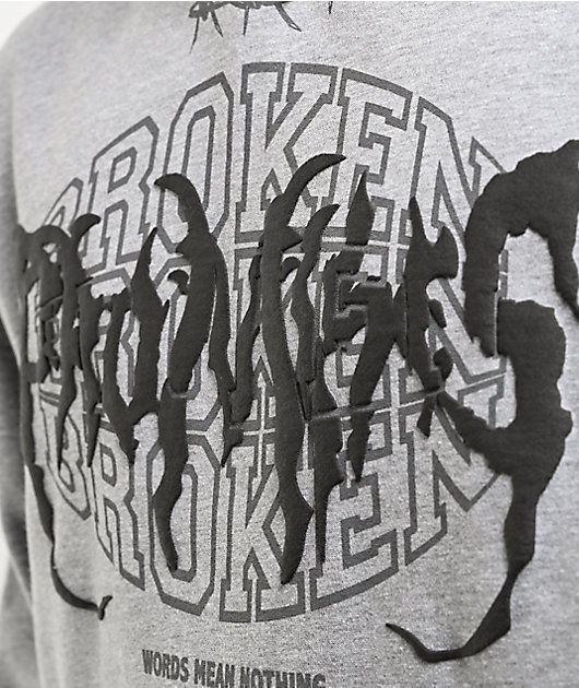 Broken Promises Underworld Grey Hoodie | Zumiez