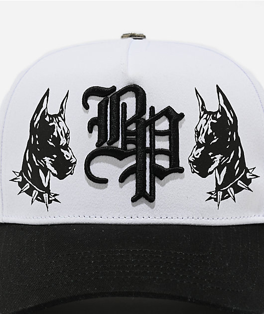 Broken Promises Vicious White & Black Snapback Hat