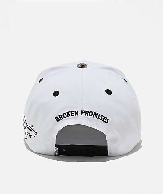 Broken Promises Vicious White & Black Snapback Hat | Zumiez