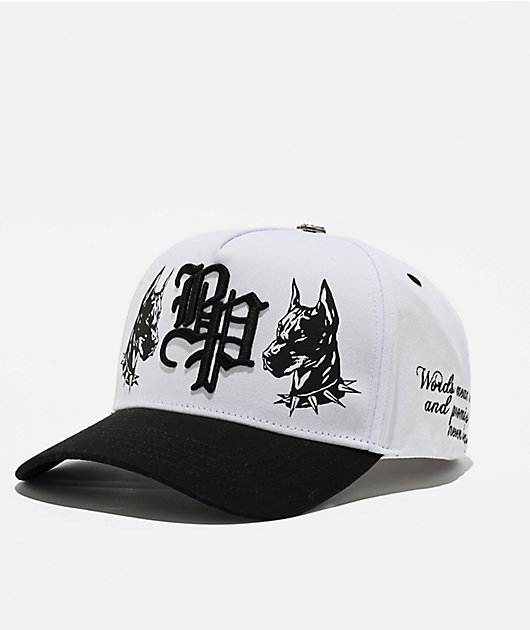 Broken Promises Vicious White & Black Snapback Hat | Zumiez