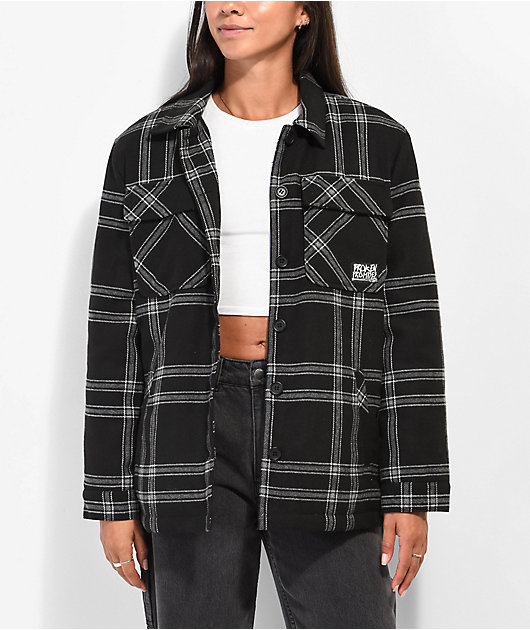 Checkered clearance flannel jacket