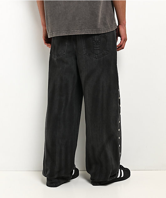 Broken Promises Weapon Studded Black Wash Jeans