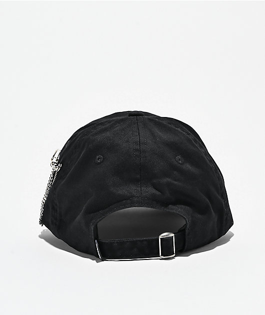 Broken Promises Whirl Airbrush Black Strapback Hat