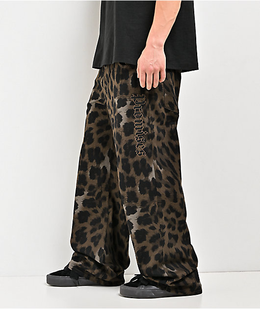 Broken Promises Wild Leopard Brown Jeans | Zumiez