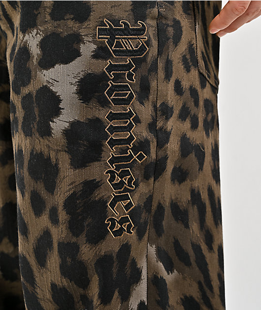 Broken Promises Wild Leopard Brown Jeans | Zumiez