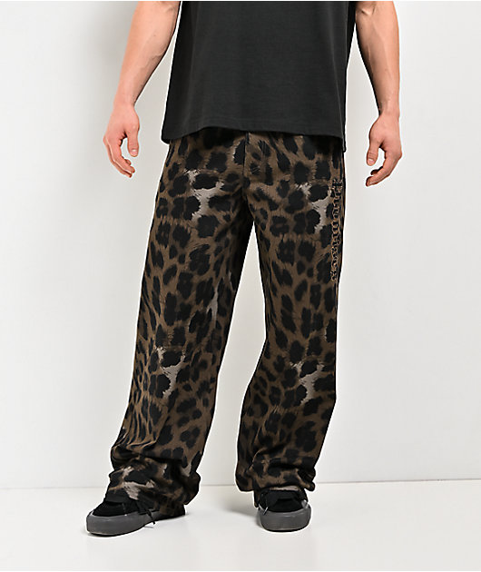 美品00s PHENOMENON Leopard Combat trousers Broken Promises Wild Leopard Brown Jeans | Zumiez
