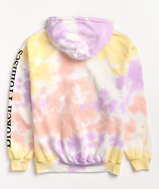 purple yellow hoodie