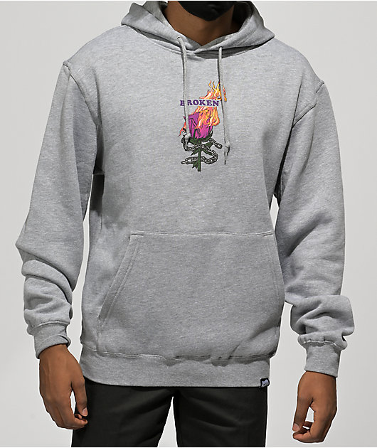 Broken Promises Without You Grey Hoodie | Zumiez