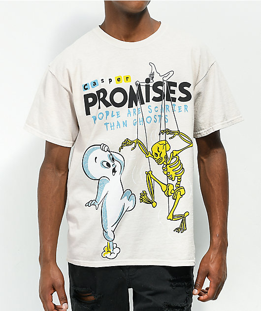 Broken Promises x Casper Scarier Than camiseta crema