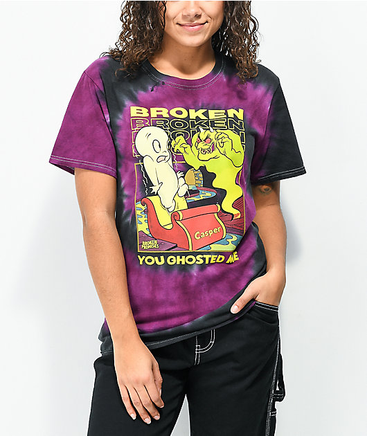 Broken Promises x Casper You Ghosted Me Purple Tie Dye T-Shirt