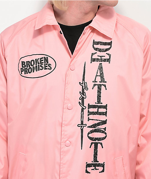 Broken Promises x Death Note Misa Pink Coaches Jacket