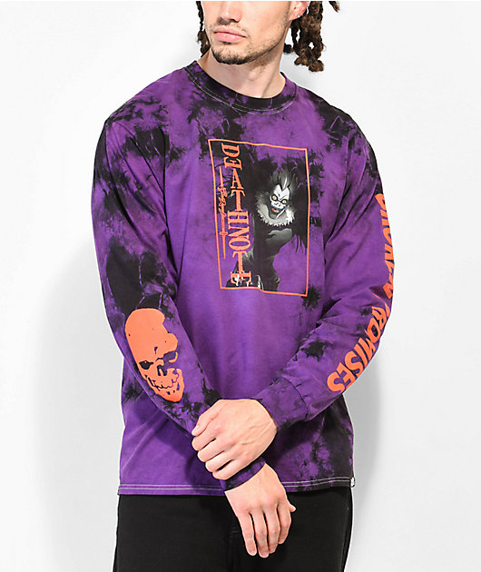 Broken Promises x Death Note Ryuk Purple Tie Dye Long Sleeve