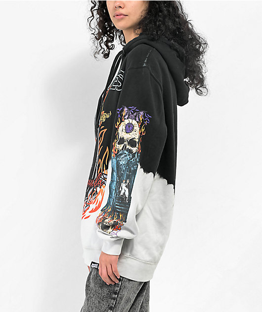 Broken Promises x Dracula Bite Me Bleach Tie Dye Hoodie