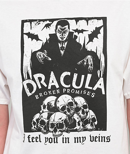 Broken Promises x Dracula In My Veins White T-Shirt