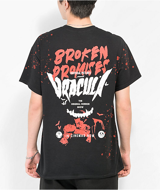 Broken Promises x Dracula Lust For Blood Splatter Black T-Shirt