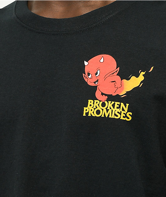Broken Promises x Hot Stuff Play With Fire camiseta negra