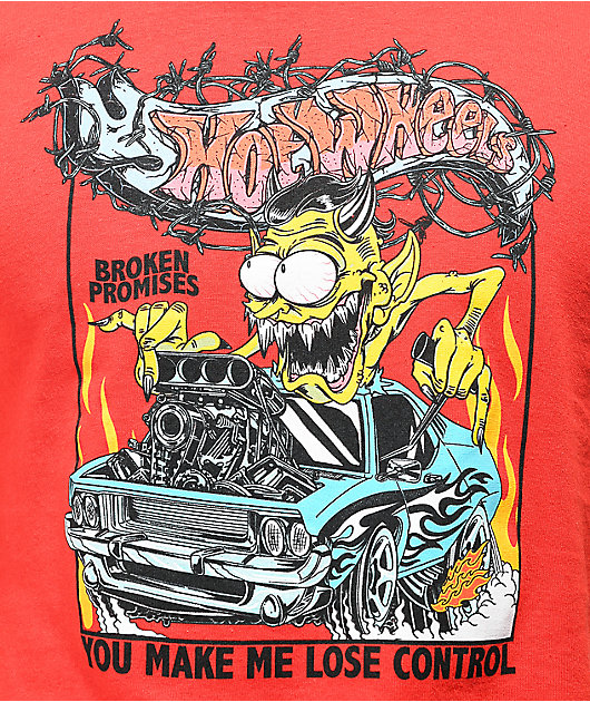 Broken Promises x Hot Wheels Control Red T-Shirt