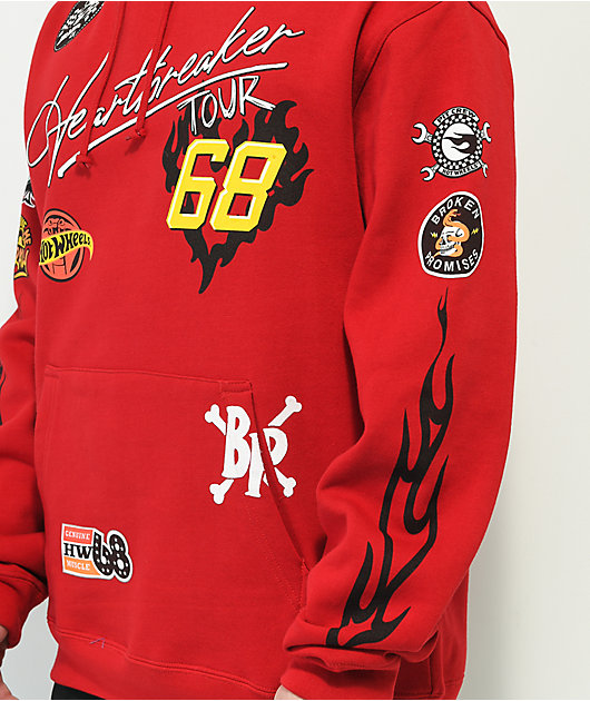 Broken Promises x Hot Wheels Heartbreak Tour Red Hoodie | Zumiez