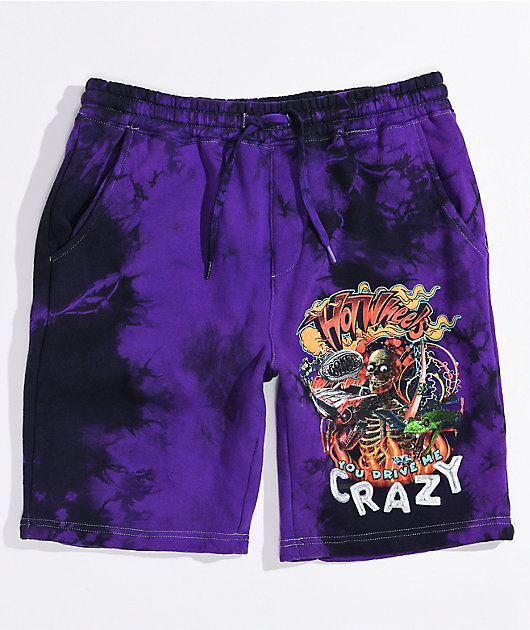 Black 2024 purple shorts