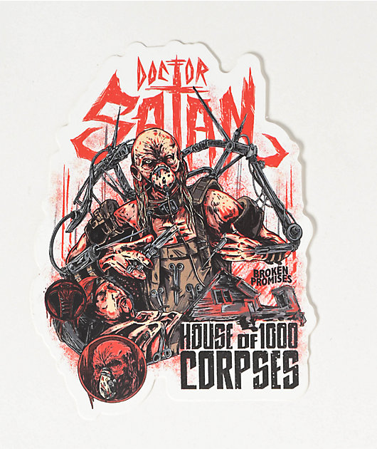 Broken Promises x House Of 1000 Corpses Brain Surgery Sticker | Zumiez