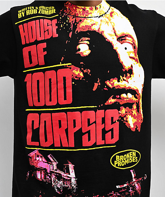 Broken Promises x House Of 1000 Corpses Cover Art Black T Broken Promises x House Of 1000 Corpses Cover Art Black T
