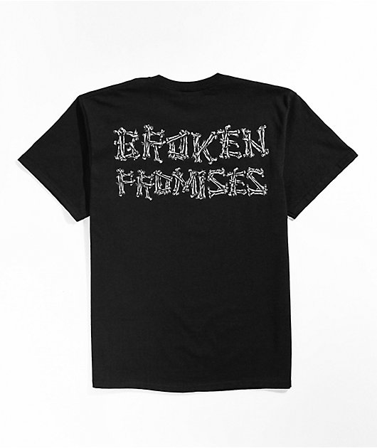 Broken Promises x Santa Cruz Boneyard Black T-Shirt