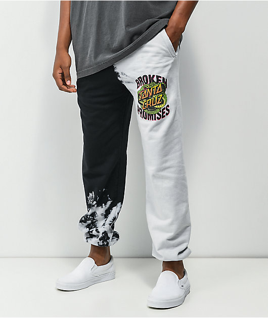 Black and white tie dye online sweats