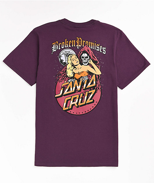Broken Promises x Santa Cruz Smother Purple T-Shirt