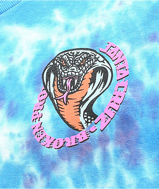 Broken Promises x Santa Cruz Striker Blue Tie Dye T-Shirt