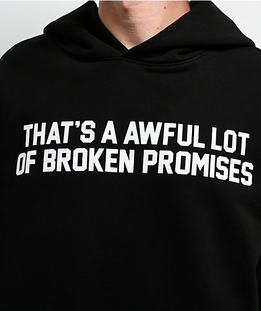 Broken Promises x That's A Awful Lot Of Cough Syrup Classic Black Hoodie