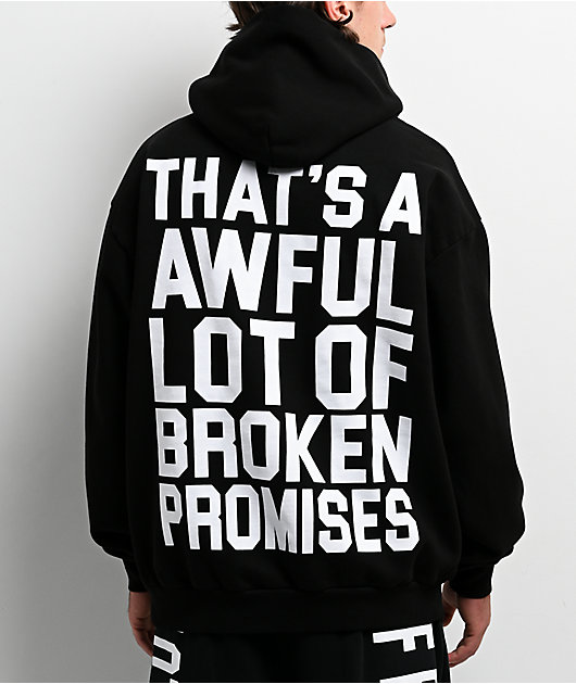 Broken Promises x That's A Awful Lot Of Cough Syrup Classic Black Hoodie