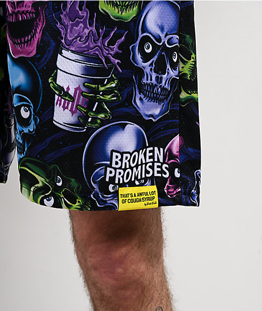 Broken Promises x That's A Awful Lot Of Cough Syrup Drank Mesh Shorts