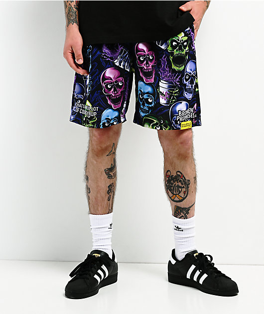 Broken Promises x That's A Awful Lot Of Cough Syrup Drank Mesh Shorts