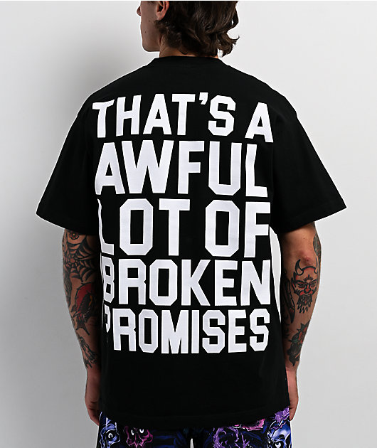 Broken Promises x That's A Awful Lot Of Cough Syrup Spilt Drank Black T-Shirt