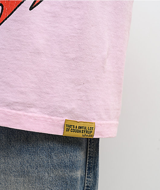 Broken Promises x That's A Awful Lot Of Cough Syrup Splash Pink T-Shirt