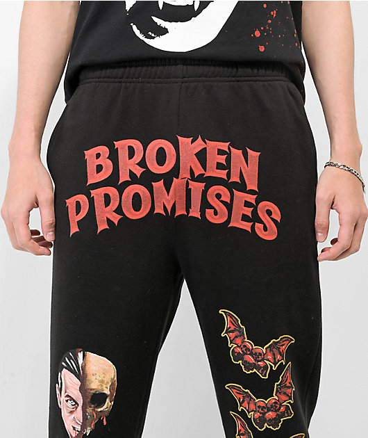 Broken Promises x Universal Dracula The Count Black Sweatpants