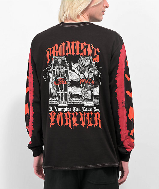Broken Promises x Universal Vampire Forever Black Long Sleeve T-Shirt