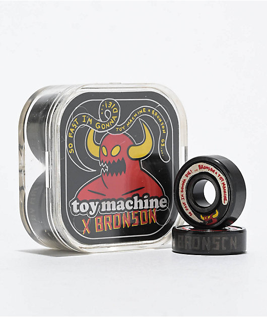 スケートボード toy machine independent bones bronson Bronson x Toy Machine G3 Bearings | Zumiez