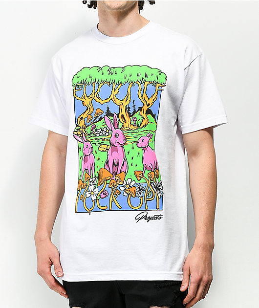 Brooklyn Projects Happy Life camiseta blanca