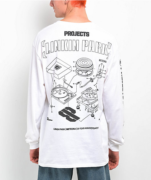 Brooklyn Projects x Linkin Park Exploded White Long Sleeve T