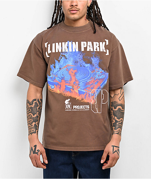 Brooklyn Projects x Linkin Park Thermal Brown T-Shirt | Zumiez