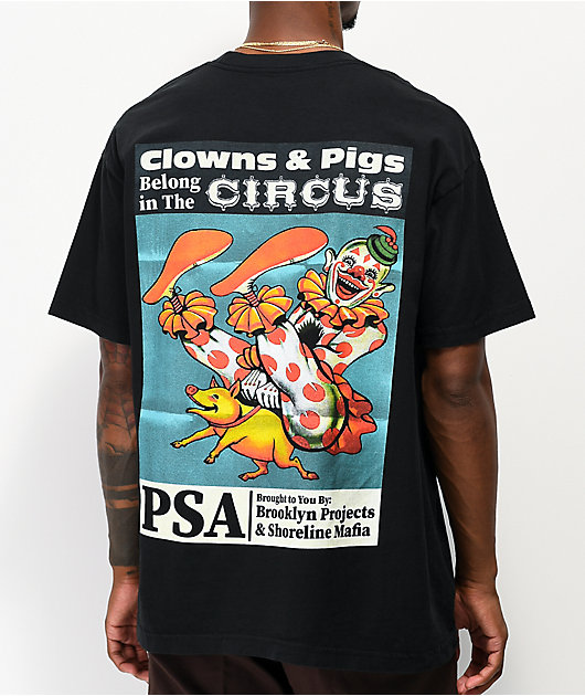 Brooklyn Projects X Shoreline Mafia Circus Black T Shirt Zumiez