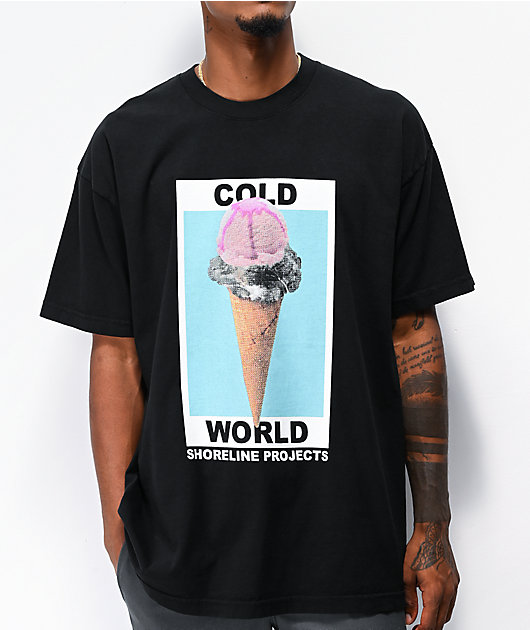 Brooklyn Projects X Shoreline Mafia Cold Black T Shirt Zumiez