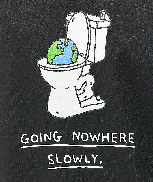 Brother Merle Toilet World Black T-Shirt
