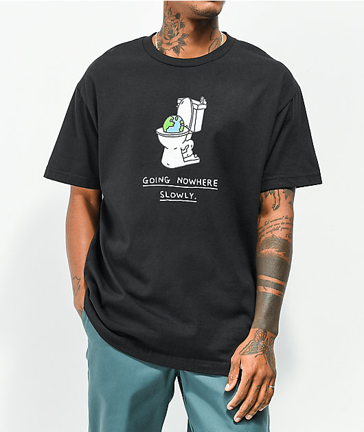 Brother Merle Toilet World Black T-Shirt