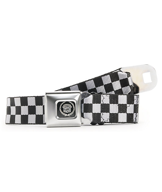 checkered seat belt belt