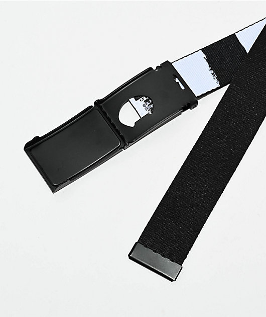 Buckle Down x Beetlejuice Sandworm Black & White Web Belt | Zumiez