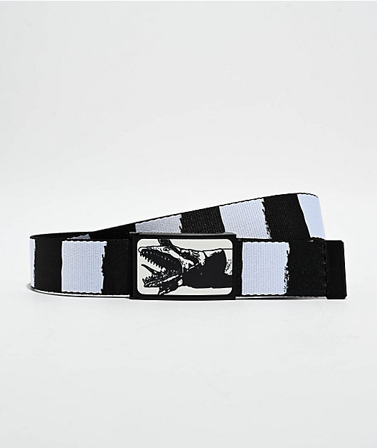 Buckle Down x Beetlejuice Sandworm Black & White Web Belt | Zumiez