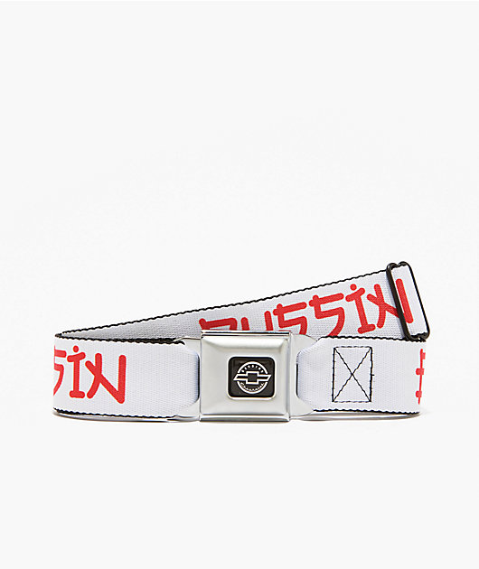 Buckle Down x Chevrolet Bussin White Seatbelt Belt | Zumiez